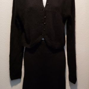 Newport News Sweater set Skirt and top Black L
